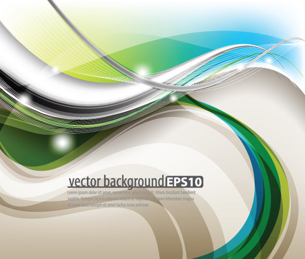 free vector Symphony of dynamic lines of the background vector 3